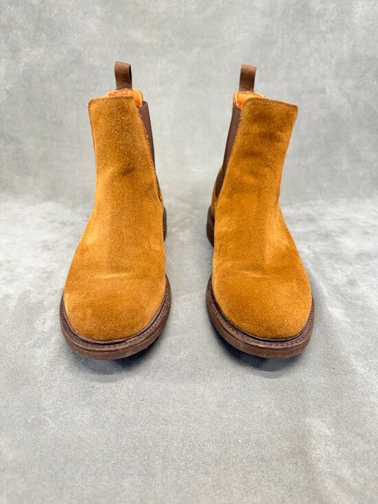 Frye Seth Chelsea Boots Men’s 11.5D Tan Suede Pull On Ankle Boots main image 5